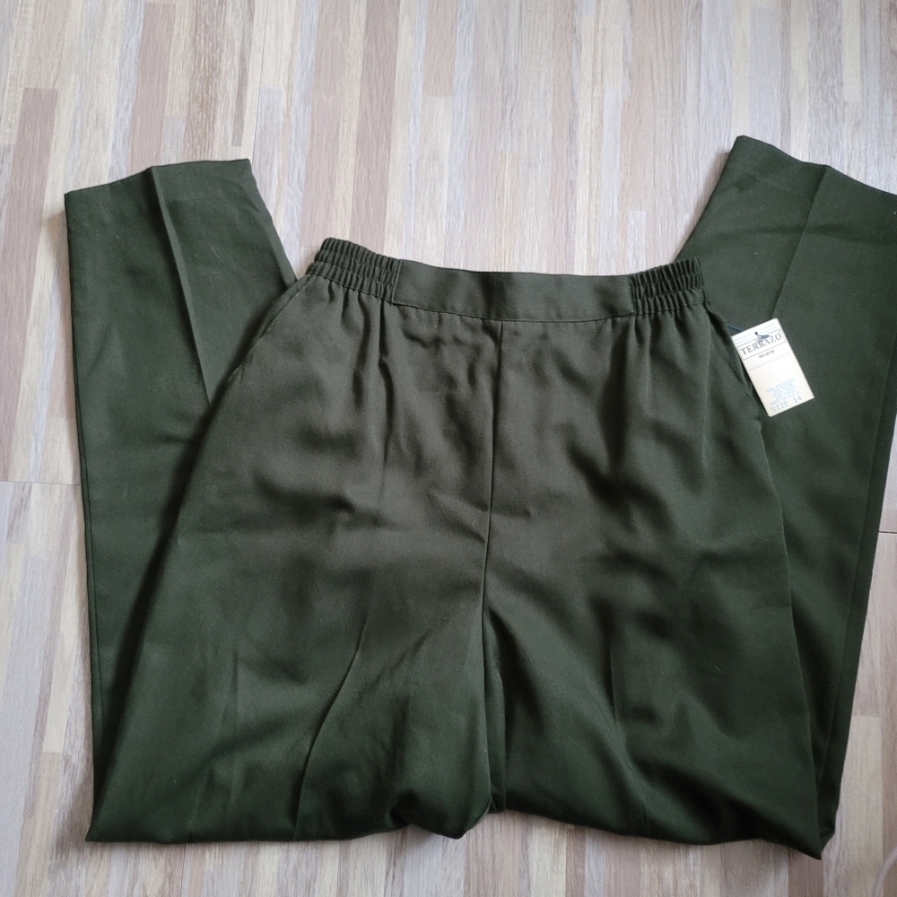 🔥NWT Terrazo Dress Pants Elastic Waist sz 14‎